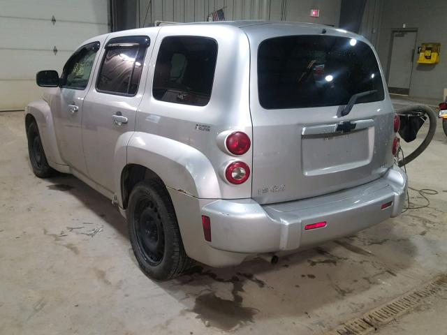 3GNDA13D27S635685 - 2007 CHEVROLET HHR LS Plata foto 3