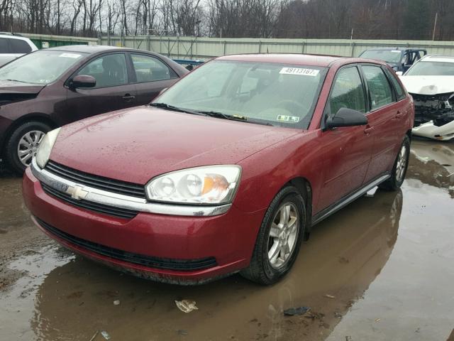 1G1ZT62805F169193 - 2005 CHEVROLET MALIBU MAX ბურგუნდია ფოტო 2