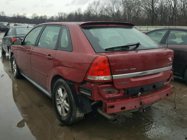 1G1ZT62805F169193 - 2005 CHEVROLET MALIBU MAX BURGUNDY photo 3