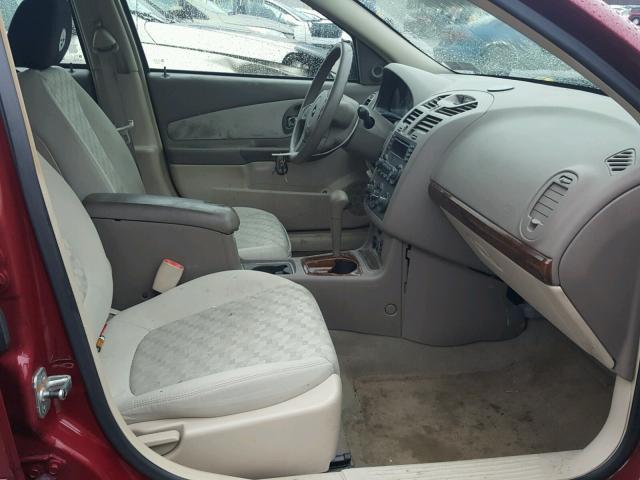 1G1ZT62805F169193 - 2005 CHEVROLET MALIBU MAX ბურგუნდია ფოტო 5