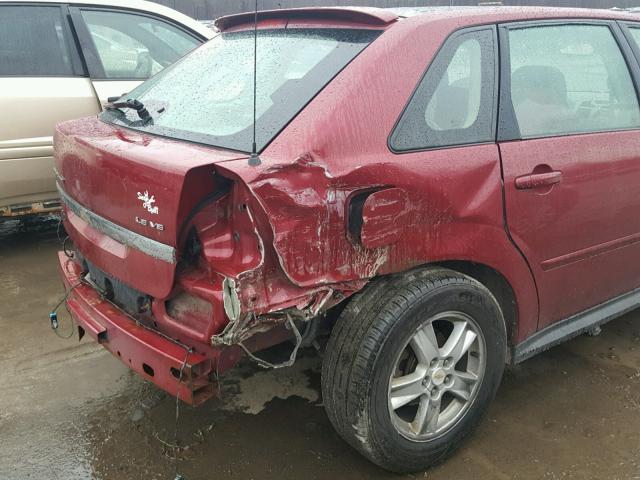 1G1ZT62805F169193 - 2005 CHEVROLET MALIBU MAX ბურგუნდია ფოტო 9