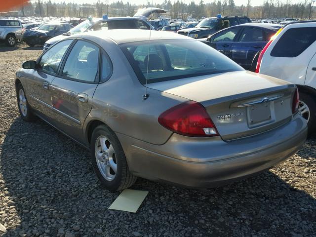 1FAFP55U22G195565 - 2002 FORD TAURUS SES BEIGE photo 3