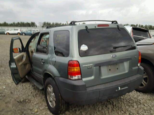 1FMYU03165KD15646 - 2005 FORD ESCAPE XLT GREEN photo 3