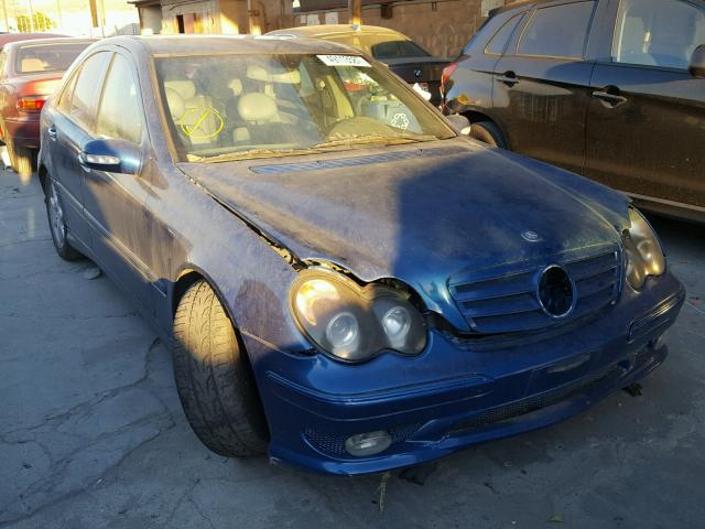 WDBRF61J23E014276 - 2003 MERCEDES-BENZ C 240 BLUE photo 1