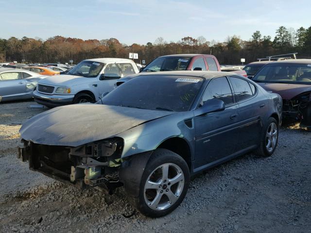 2G2WC55C661254802 - 2006 PONTIAC GRAND PRIX TEAL photo 2