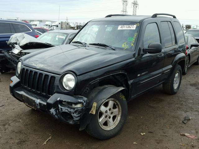 1J4GL58K32W254434 - 2002 JEEP LIBERTY LI BLACK photo 2