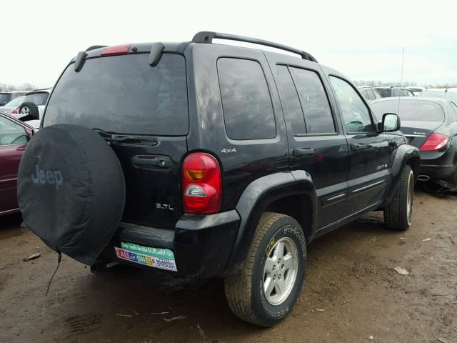 1J4GL58K32W254434 - 2002 JEEP LIBERTY LI BLACK photo 4