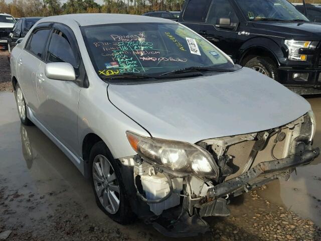 1NXBU40E99Z124477 - 2009 TOYOTA COROLLA BA SILVER photo 1