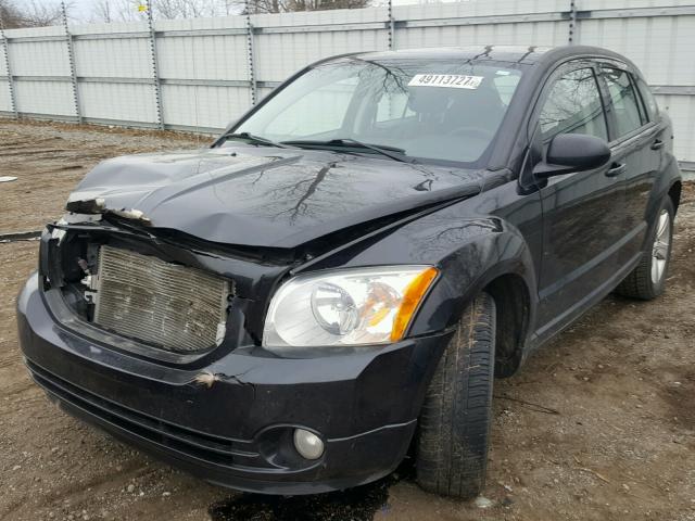 1B3CB3HA2AD565965 - 2010 DODGE CALIBER MA BLACK photo 2