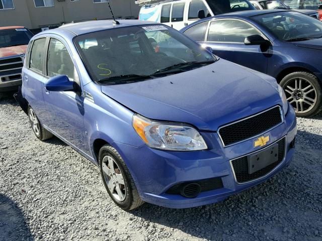 KL1TD66E19B622770 - 2009 CHEVROLET AVEO LS BLUE photo 1