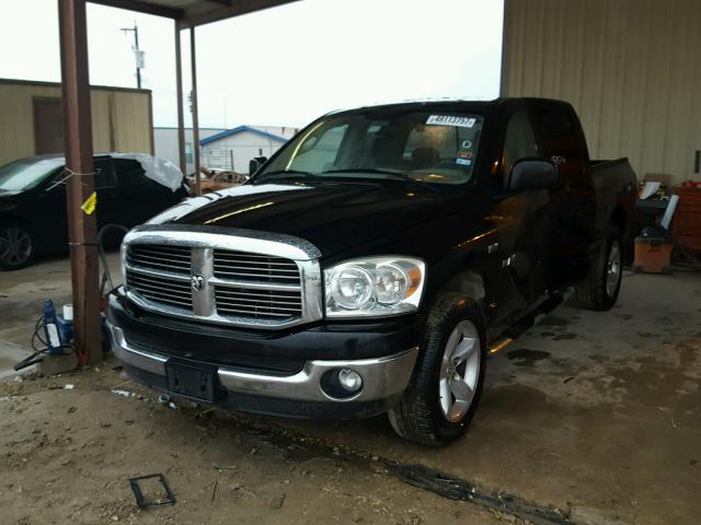 1D7HA18228S599758 - 2008 DODGE RAM 1500 S BLACK photo 2