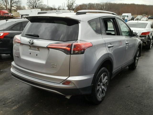 2T3RFREV3HW542070 - 2017 TOYOTA RAV4 XLE SILVER photo 4