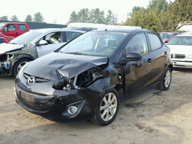 JM1DE1LZ0C0132845 - 2012 MAZDA MAZDA2 BLACK photo 2