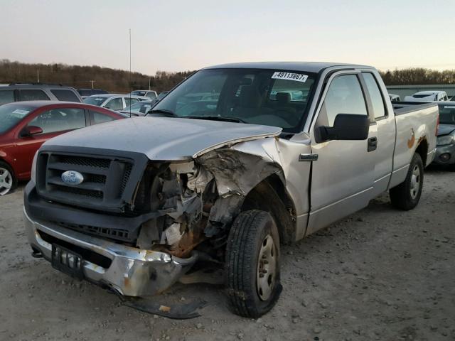 1FTRX14W37KD24873 - 2007 FORD F150 SILVER photo 2