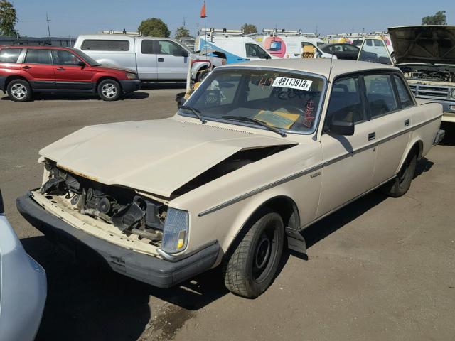 YV1AX8848D1871437 - 1983 VOLVO 244 DL CREAM photo 2