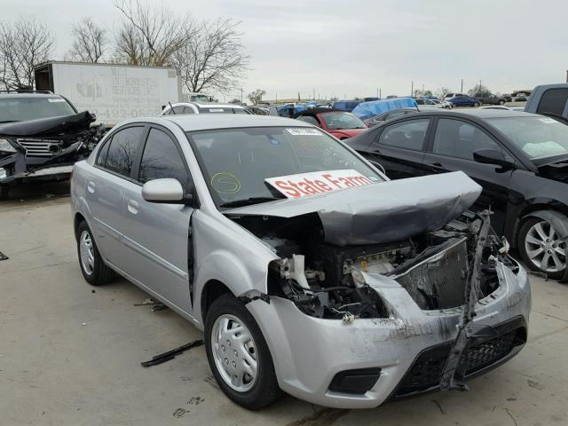 KNADH4A30B6929189 - 2011 KIA RIO BASE SILVER photo 1