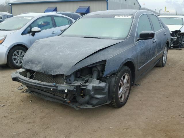 1HGCM56747A211601 - 2007 HONDA ACCORD EX BLACK photo 2