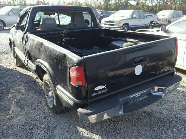 1GCCS1444XK116679 - 1999 CHEVROLET S TRUCK S1 BLACK photo 3