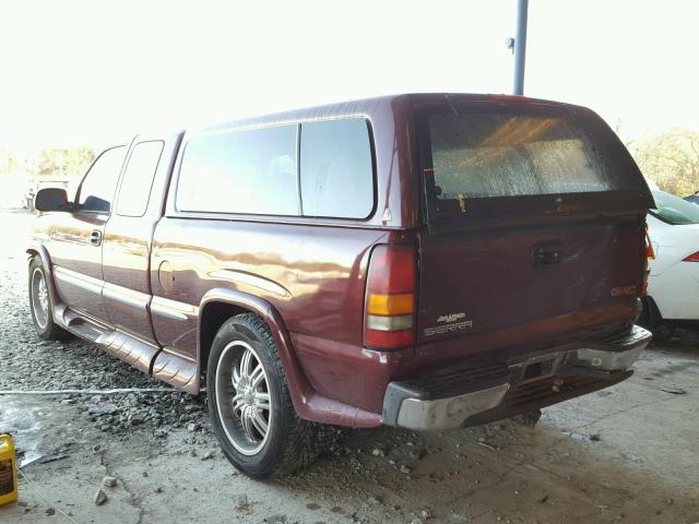 2GTEC19V2Y1185847 - 2000 GMC NEW SIERRA BURGUNDY photo 3