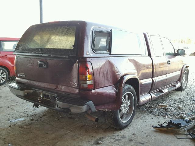 2GTEC19V2Y1185847 - 2000 GMC NEW SIERRA BURGUNDY photo 4