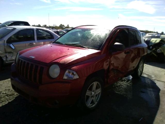 1J8FF47W47D171078 - 2007 JEEP COMPASS RED photo 2