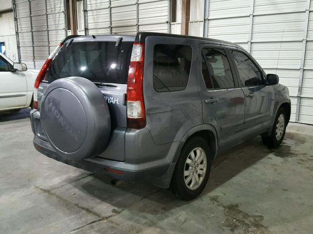 JHLRD78906C010643 - 2006 HONDA CR-V SE GRAY photo 4