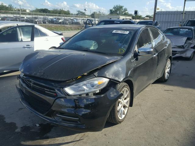 1C3CDFBHXDD158064 - 2013 DODGE DART SXT BLACK photo 2