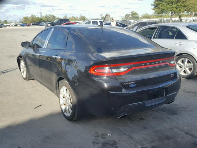 1C3CDFBHXDD158064 - 2013 DODGE DART SXT BLACK photo 3