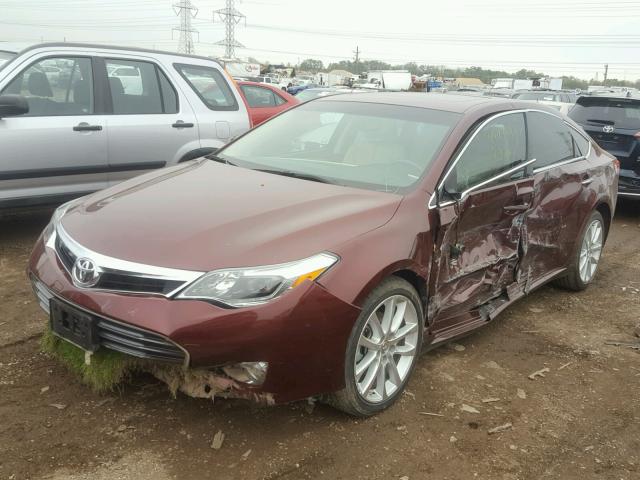 4T1BK1EB9DU003136 - 2013 TOYOTA AVALON BAS Tünd qırmızı foto 2