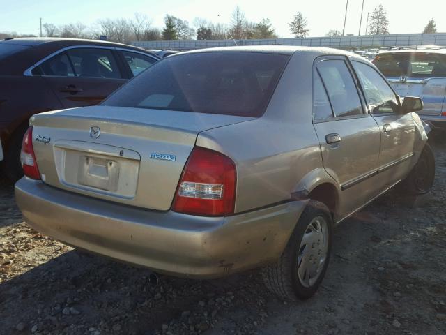 JM1BJ225420493324 - 2002 MAZDA PROTEGE DX GOLD photo 4