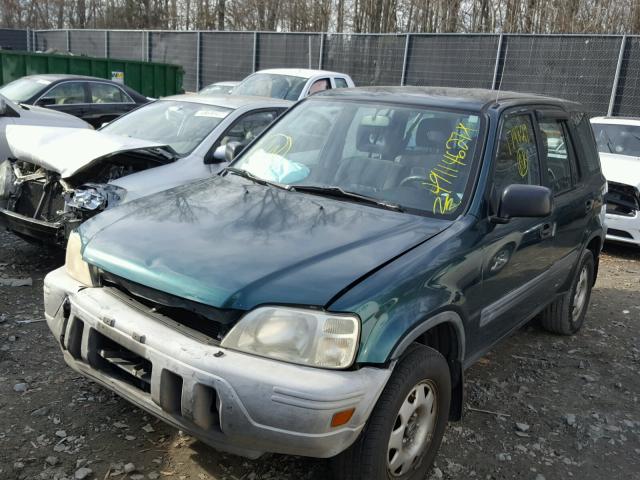 JHLRD1840YS005646 - 2000 HONDA CR-V LX GREEN photo 2