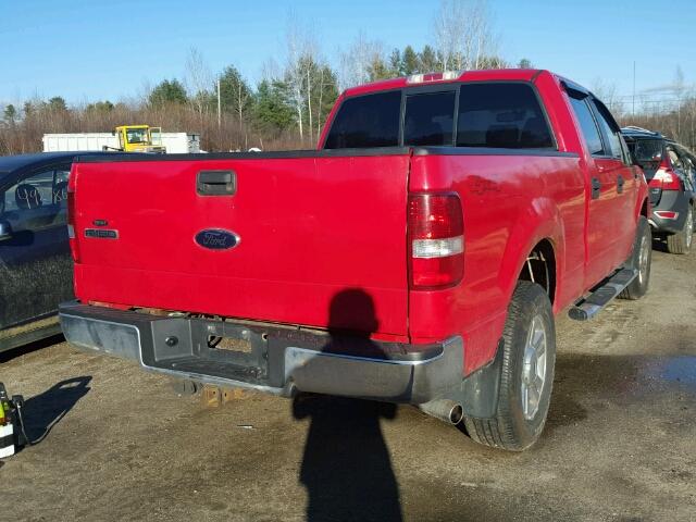 1FTPW14V28FC29961 - 2008 FORD F150 SUPER RED photo 4