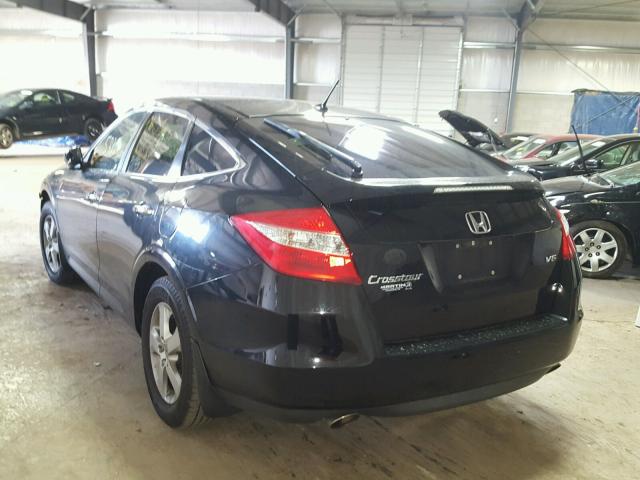 5J6TF1H30CL001145 - 2012 HONDA CROSSTOUR BLACK photo 3