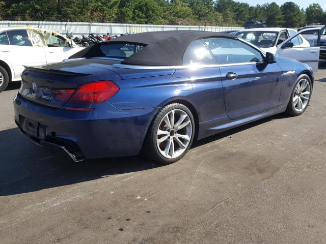 WBALZ5C56CDW99782 - 2012 BMW 650 XI BLUE photo 4