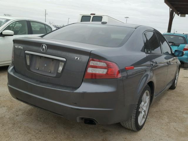 19UUA66208A040600 - 2008 ACURA TL GRAY photo 4