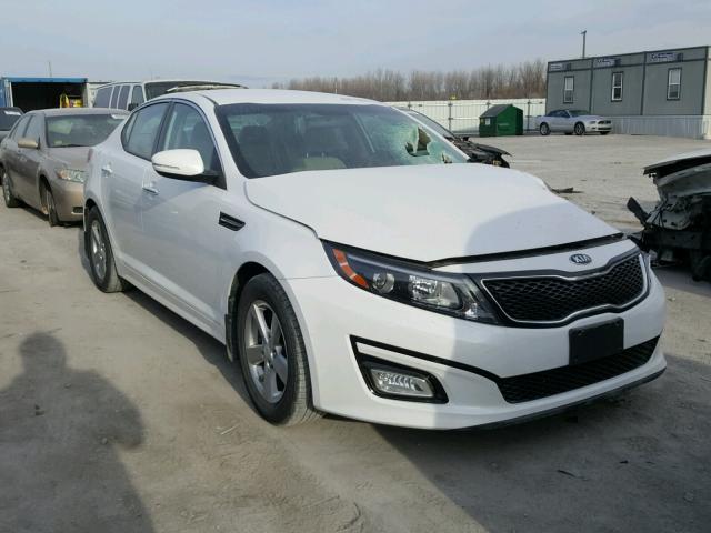 5XXGM4A70FG368563 - 2015 KIA OPTIMA LX WHITE photo 1