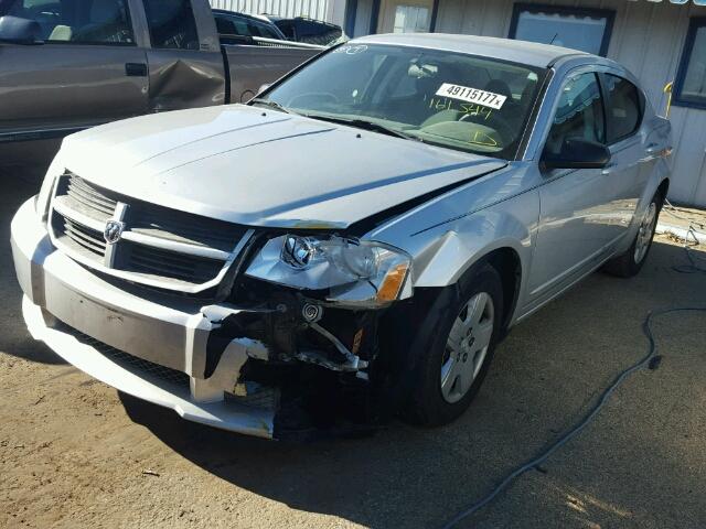 1B3LC46K28N575897 - 2008 DODGE AVENGER SE SILVER photo 2