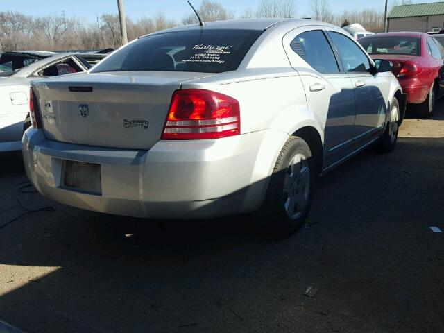 1B3LC46K28N575897 - 2008 DODGE AVENGER SE SILVER photo 4