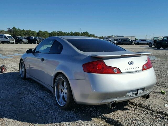 JNKCV54E34M300243 - 2004 INFINITI G35 SILVER photo 3