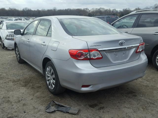 5YFBU4EE0DP086219 - 2013 TOYOTA COROLLA BA SILVER photo 3