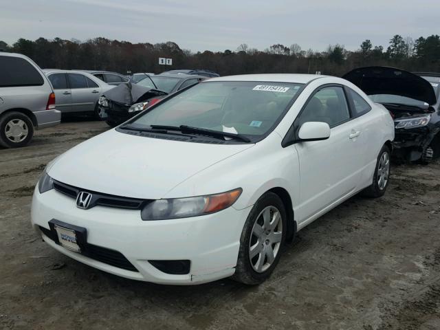 2HGFG12658H548758 - 2008 HONDA CIVIC LX WHITE photo 2