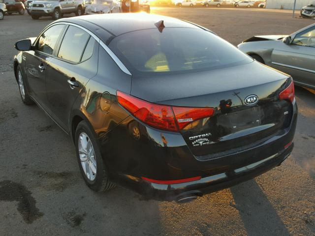 5XXGM4A76CG053908 - 2012 KIA OPTIMA LX BLACK photo 3