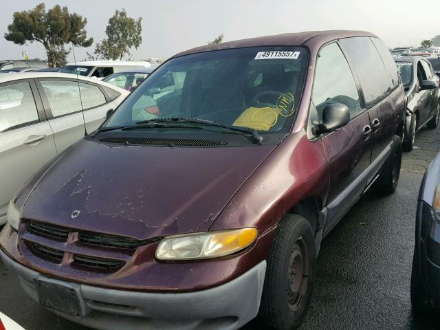 2B4GP45R8YR636012 - 2000 DODGE CARAVAN SE BURGUNDY photo 2