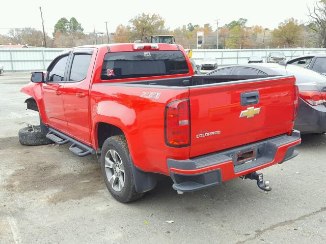 1GCGSCE37F1139669 - 2015 CHEVROLET COLORADO Z RED photo 3