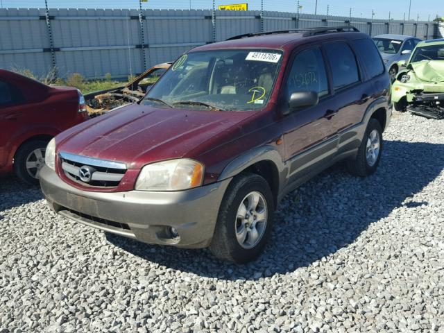 4F2CZ061X3KM32493 - 2003 MAZDA TRIBUTE ES MAROON photo 2