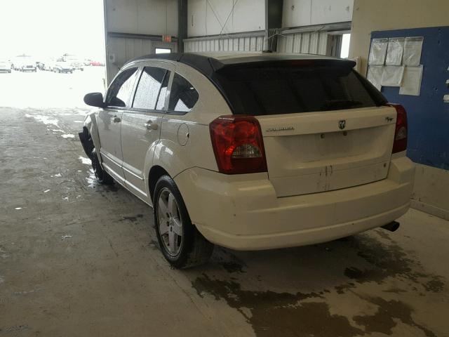 1B3HB78K37D229403 - 2007 DODGE CALIBER R/ WHITE photo 3