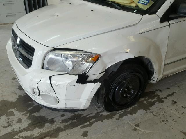 1B3HB78K37D229403 - 2007 DODGE CALIBER R/ WHITE photo 9