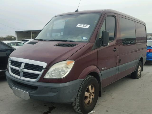 WD0PE746X85228696 - 2008 DODGE SPRINTER 2 MAROON photo 2