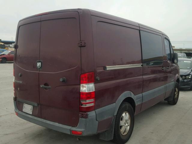 WD0PE746X85228696 - 2008 DODGE SPRINTER 2 MAROON photo 4