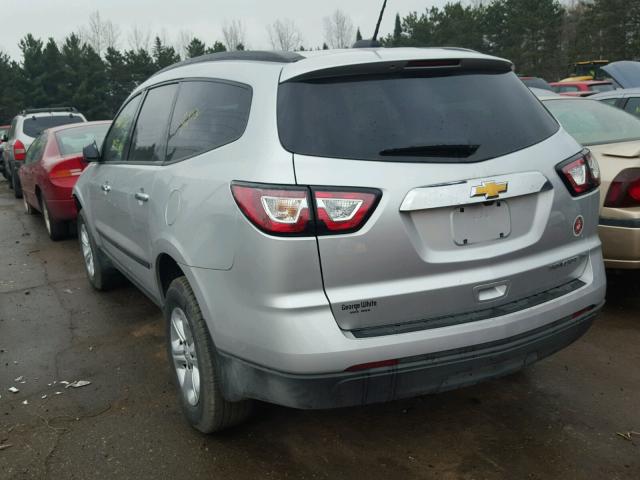 1GNKRFED6GJ223006 - 2016 CHEVROLET TRAVERSE L SILVER photo 3